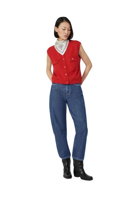 gilet in maglia in filato cotone fantasia Weekend MAXMARA | CAPRARA005